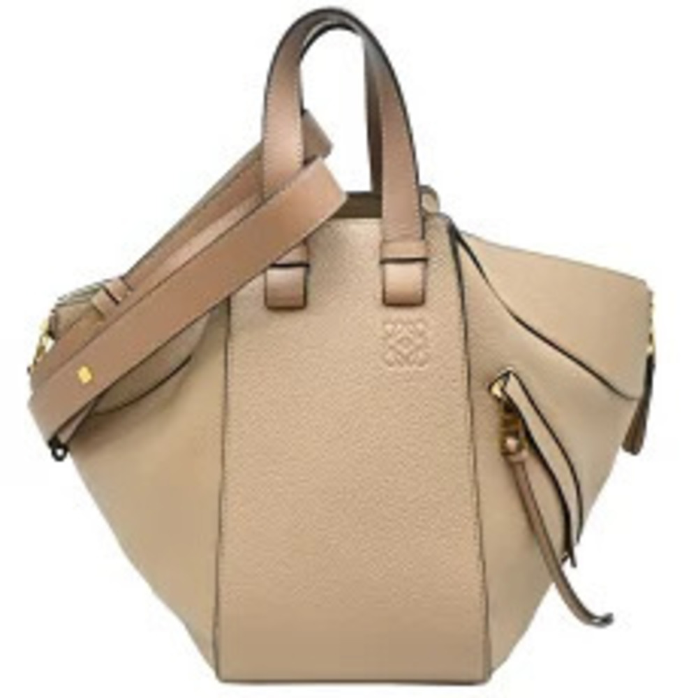 Loewe Hammock Shoulder Bag Leather Beige